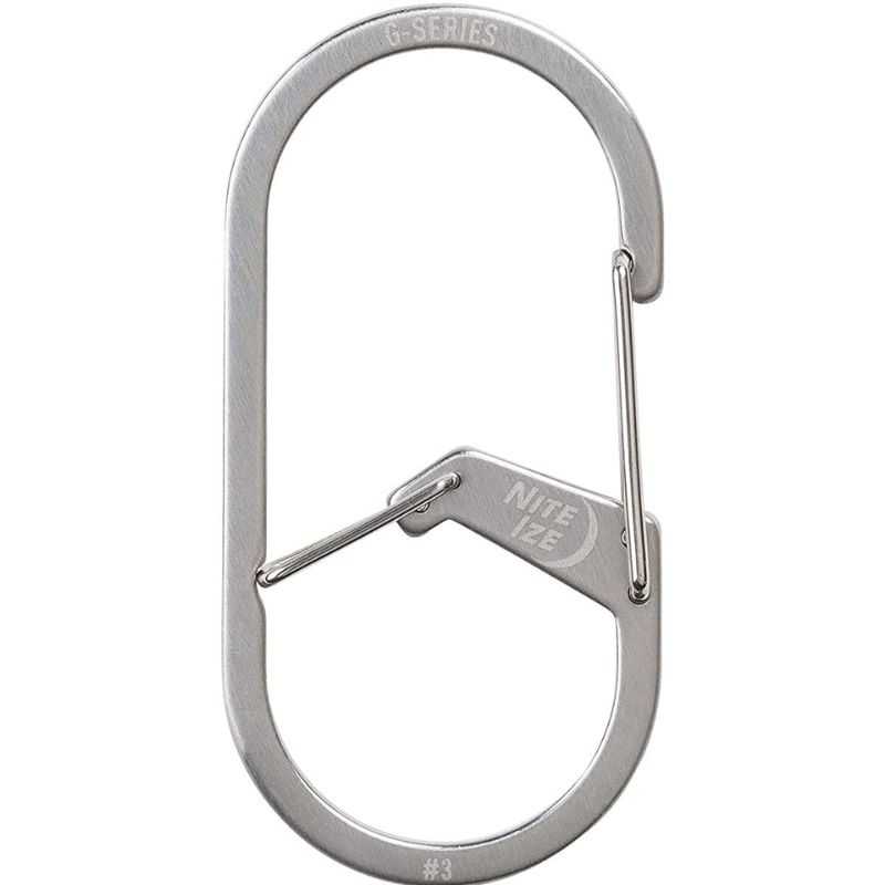 G-SERIES DUAL CHAMBER CARABINER#3 STAINLESS- MOQ:4 GS3-11-R6