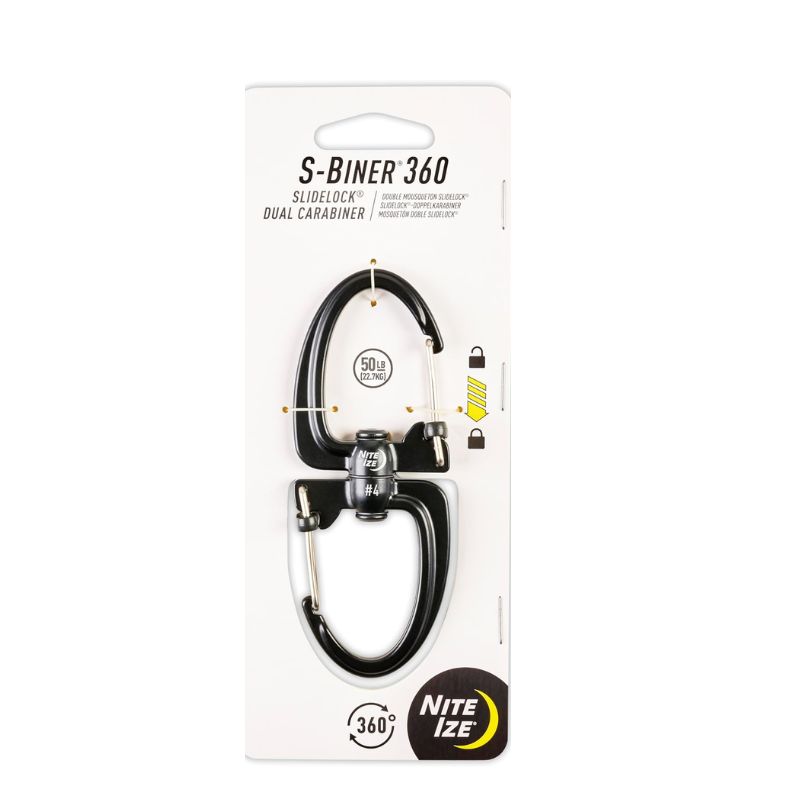 S-BINER 360 LOCKING DUAL CARBINER 4PACK SBLR4-01-R3